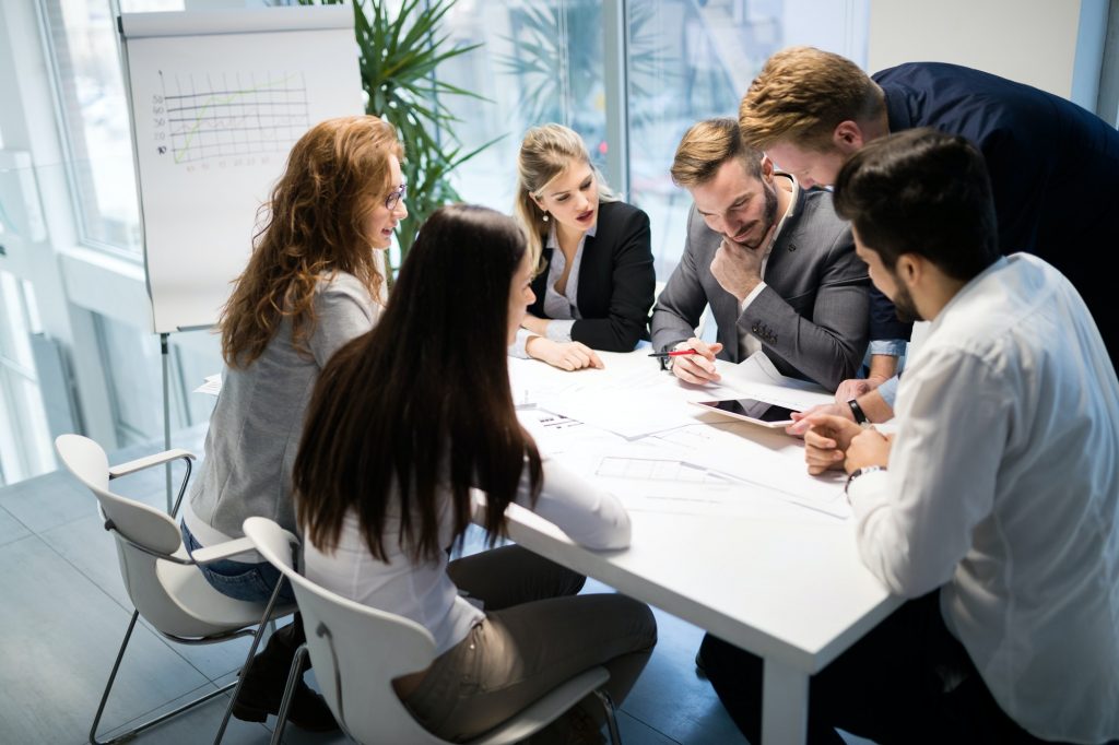 Business meeting and teamwork by business people